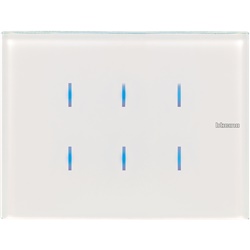 Comando vetro bianco 3 moduli Axolute controllo tapparelle e luci residenziale commerciale