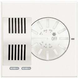 Sonda Axolute con regolazione temperatura ±3°C per riscaldamento e raffrescamento, 2 moduli, bianco