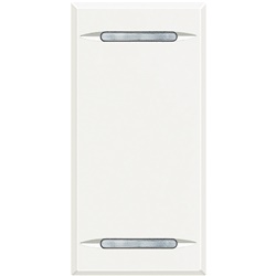 Copritasto Axolute 2 funzioni 1 modulo bianco per impianti elettrici moderni