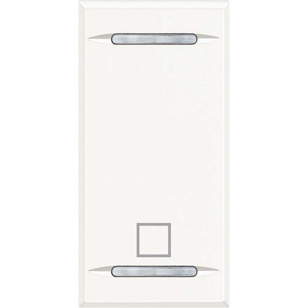 Copritasto Axolute simbolo stop illuminabile serigrafia bianco 1 modulo uso civile