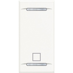 Copritasto Axolute simbolo stop illuminabile serigrafia bianco 1 modulo uso civile