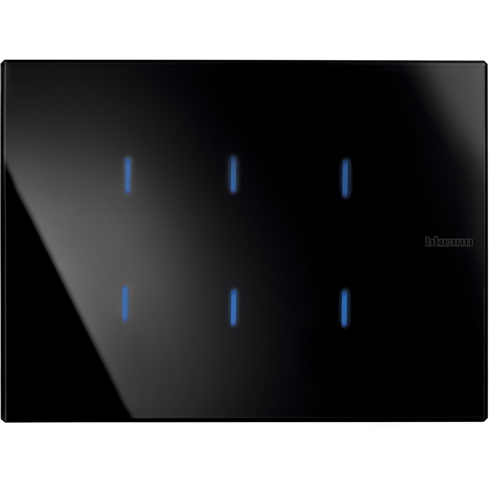 Comando Axolute Nighter 3 moduli 6 tasti capacitivi LED regolabile controllo luci tapparelle scenari