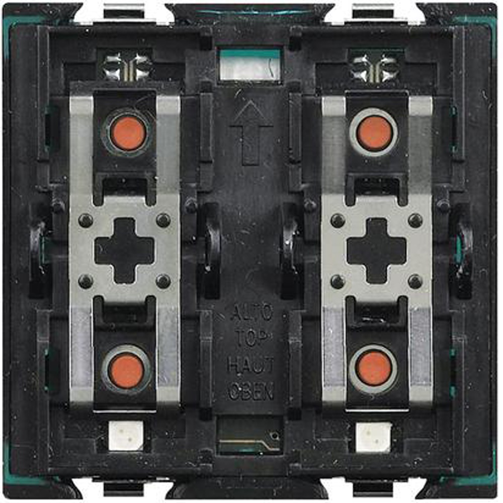 Attuatore tapparelle Axolute 2 moduli 2 relè 2A 250Vac comando locale montaggio guida DIN automazione impianti elettrici