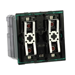 Comando attuatore 2 relè Axolute 2 moduli per automazione impianti elettrici residenziali e commerciali