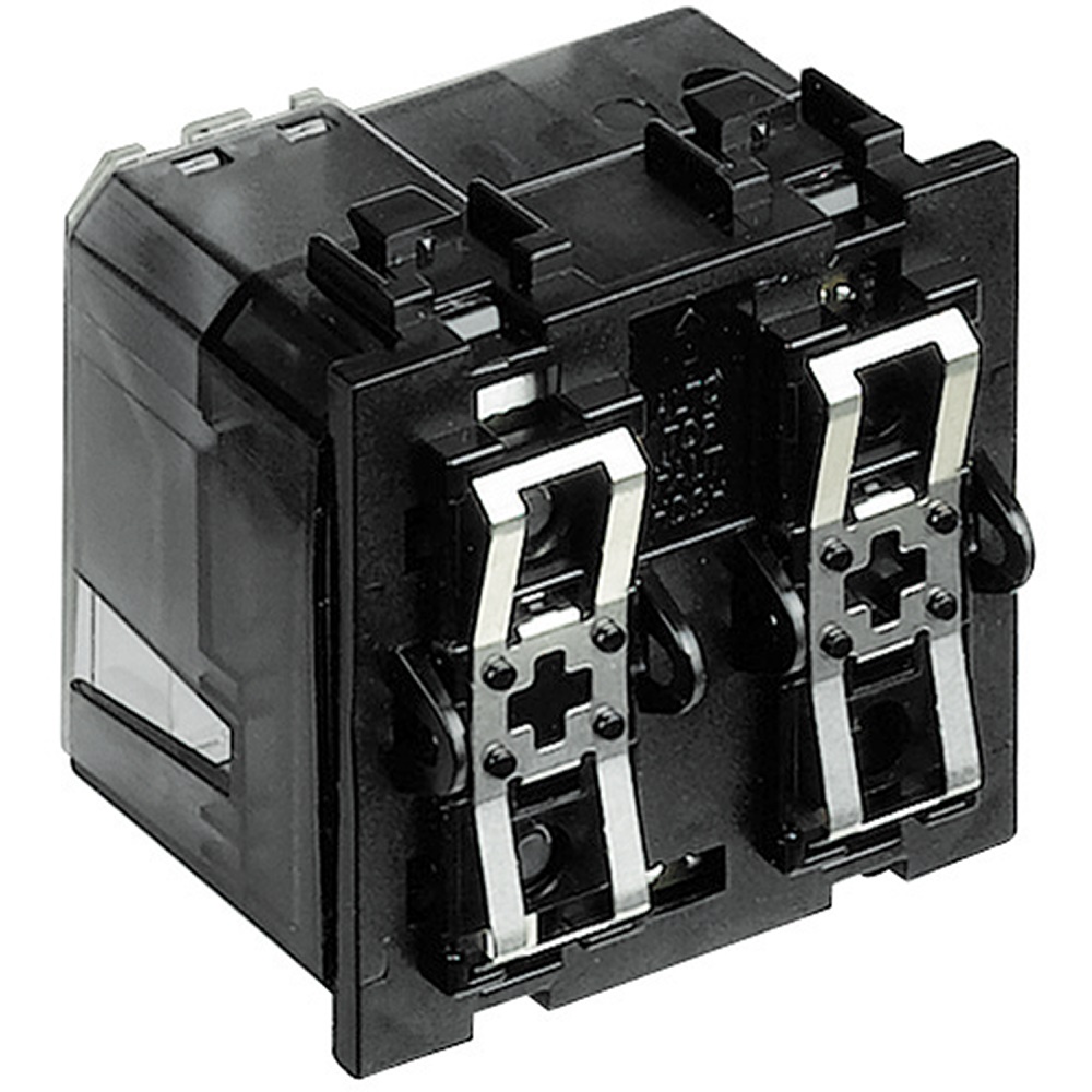 Attuatore tapparelle bus 2 moduli 2 relè 2A 250Vac comando locale per impianti elettrici residenziali
