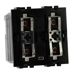 Attuatore Livinglight 2 relè indipendenti con neutro per controllo carichi elettrici 2 moduli DIN uso civile e industriale