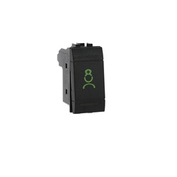 Pulsante presenza WC 1P NC antracite con icona infermiera per ambienti sanitari