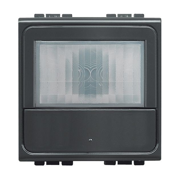 Interruttore LivingLight Green Switch PIR antracite con sensore presenza e luminosità 230V 2 moduli