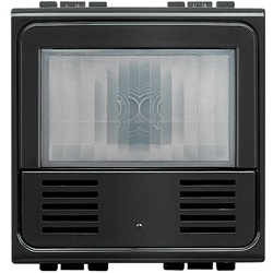 LivingLight Green Switch SCS PIR+ Sensore presenza doppia tecnologia per controllo illuminazione integrato sistema SCS installazione incasso civile 2 moduli IP20