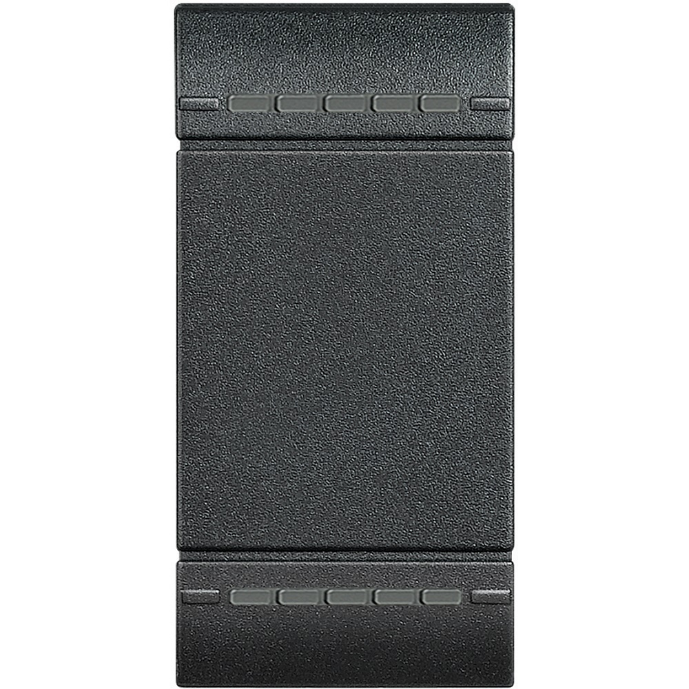 Copritasto Livinglight 2 funzioni 1 modulo antracite per impianti elettrici