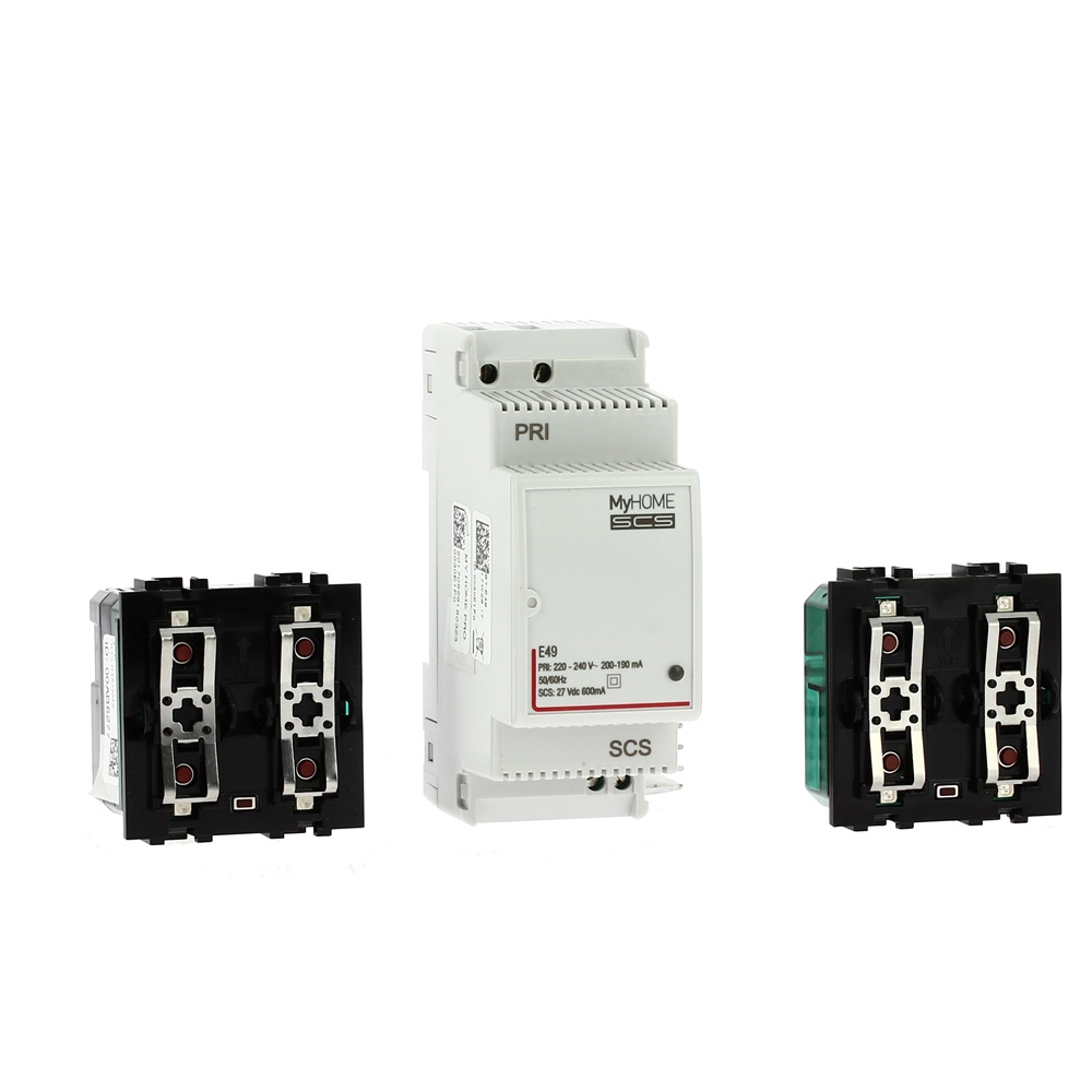 Kit automazione MH moduli DIN controllo tapparelle e luci con comando locale per installazioni elettriche