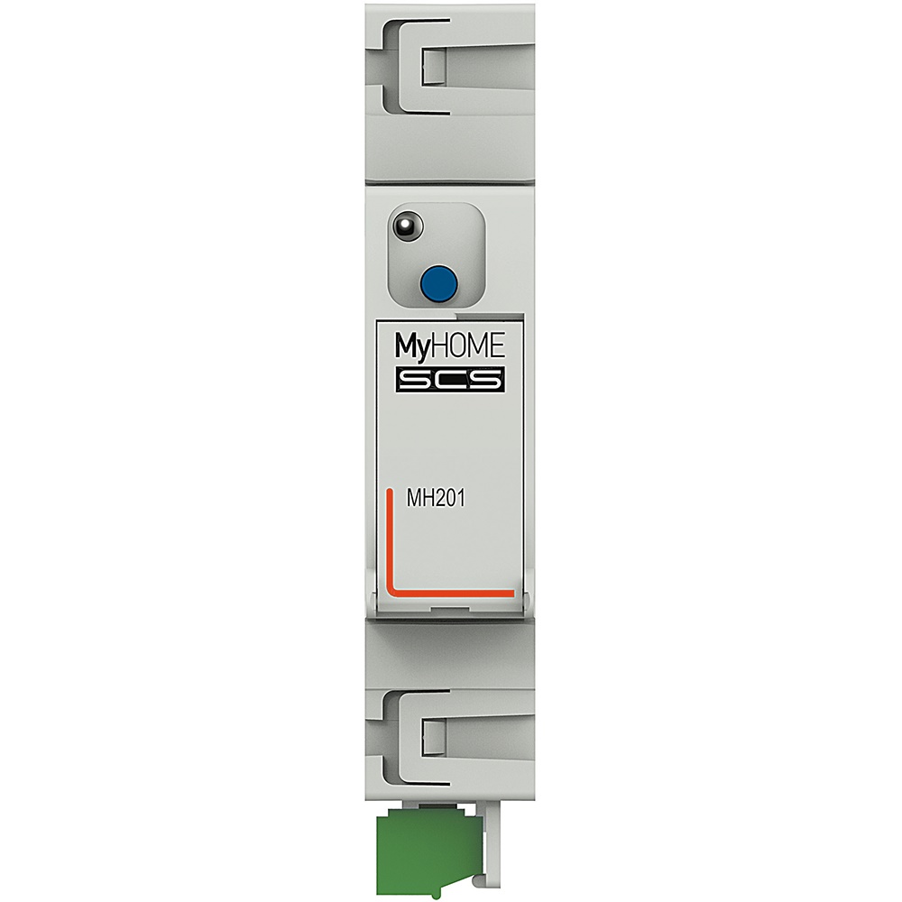 Modulo IP scenario bus gestione camere hotel gateway configurazione supervisione DIN