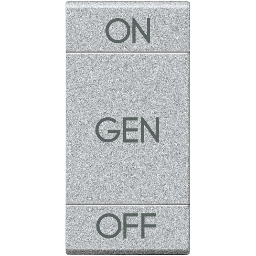 Copritasto Livinglight 1 modulo ON OFF con lente illuminabile per impianti elettrici professionali