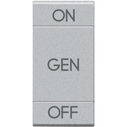 Copritasto Livinglight 1 modulo ON OFF con lente illuminabile per impianti elettrici professionali