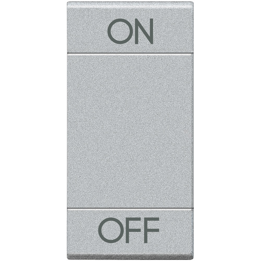 Copritasto Light Tech ON OFF 1 modulo con lente illuminabile per impianti elettrici moderni