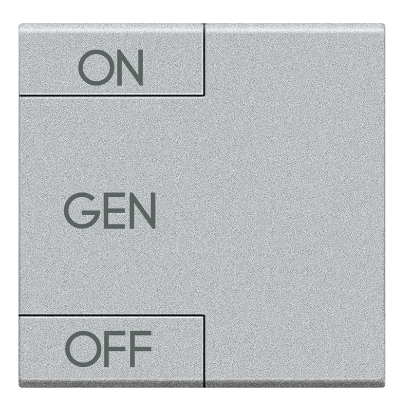Copritasto Light Tech ON OFF 2 moduli lente illuminabile sicurezza elettrica