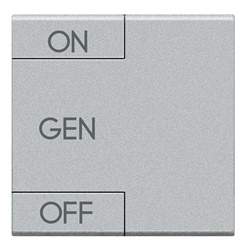 Copritasto Light Tech ON OFF 2 moduli lente illuminabile sicurezza elettrica
