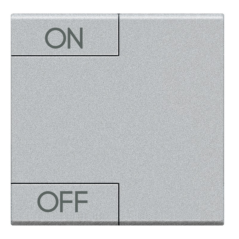 Copritasto Livinglight Light Tech ON OFF 2 moduli illuminabile serigrafia tecnico