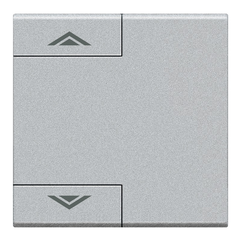 Copritasto Light Tech 2 moduli con lente illuminabile comando su/giù per installazioni elettriche residenziali e professionali