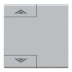 Copritasto Light Tech 2 moduli con lente illuminabile comando su/giù per installazioni elettriche residenziali e professionali
