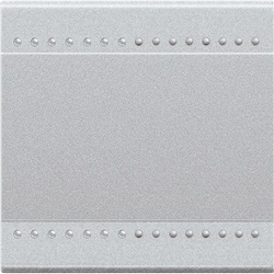 Copritasto Light Tech 2 funzioni 2 moduli con finestra controllo e simboli tattili per impianti elettrici