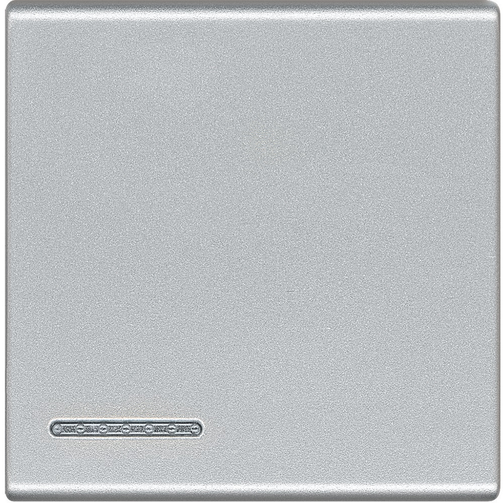 Copritasto light neutro 2 moduli illuminabile per interruttore deviatore invertitore SCS Tech