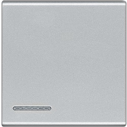 Copritasto light neutro 2 moduli illuminabile per interruttore deviatore invertitore SCS Tech
