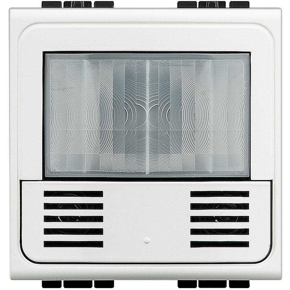 Interruttore LivingLight Green Switch PIR+US bianco 230V 2 moduli controllo luminosità ambienti interni
