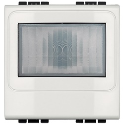 Green Switch BUS-SCS PIR bianco rilevatore movimento luminosità incasso 2 moduli LivingLight