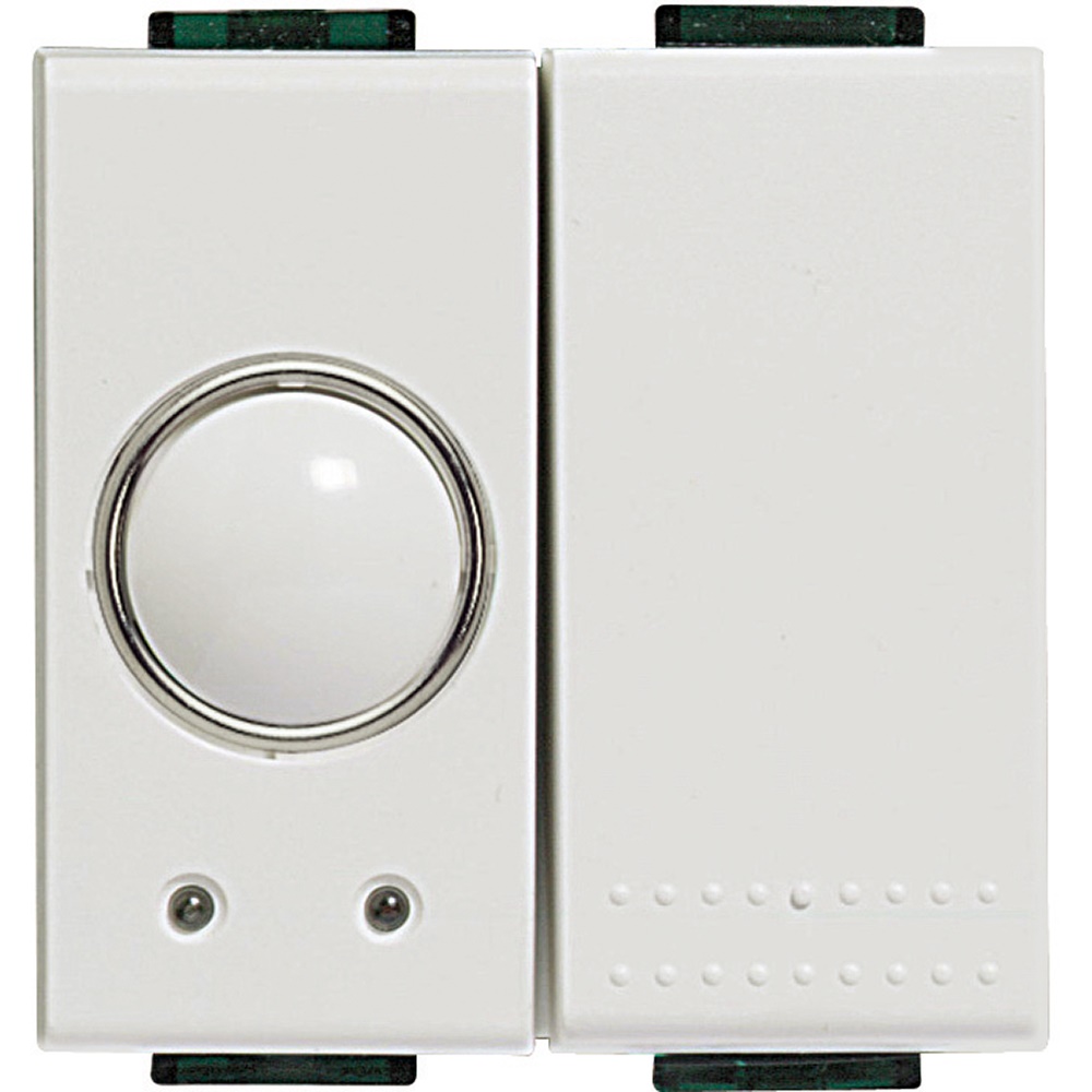 Attuatore carichi LIGHT 16A 1 relè 10A per lampade incandescenza e LED controllo carichi automazione elettrica incasso 2 moduli