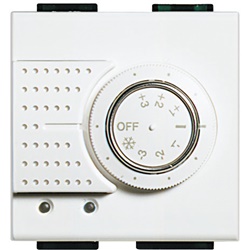 Sonda Livinglight controllo temperatura ambiente riscaldamento raffrescamento manopola regolazione ±3°C modalità OFF antigelo 2 moduli