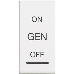 Copritasto Livinglight ON OFF 1 modulo bianco con lente illuminabile per interruttori elettrici