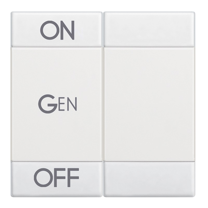 Copritasto Livinglight 2 funzioni ON OFF bianco incasso modulare alta qualità sicurezza
