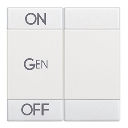 Copritasto Livinglight 2 funzioni ON OFF bianco incasso modulare alta qualità sicurezza