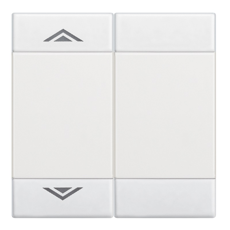 Copritasto Livinglight 2 moduli serigrafia SU GIU bianco per impianti elettrici