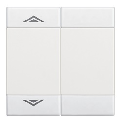 Copritasto Livinglight 2 moduli serigrafia SU GIU bianco per impianti elettrici