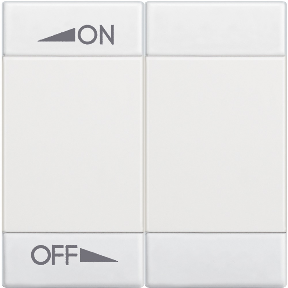 Copritasto Livinglight 2 moduli ON OFF regolazione bianco per impianti elettrici