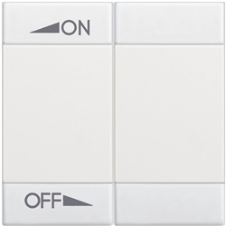 Copritasto Livinglight 2 moduli ON OFF regolazione bianco per impianti elettrici