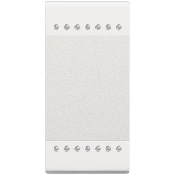 Copritasto Livinglight bianco 2 funzioni 1 modulo per impianti elettrici