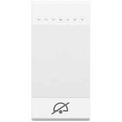 Copritasto 1 modulo bianco simbolo Non Disturbare per impianti elettrici sicurezza e controllo