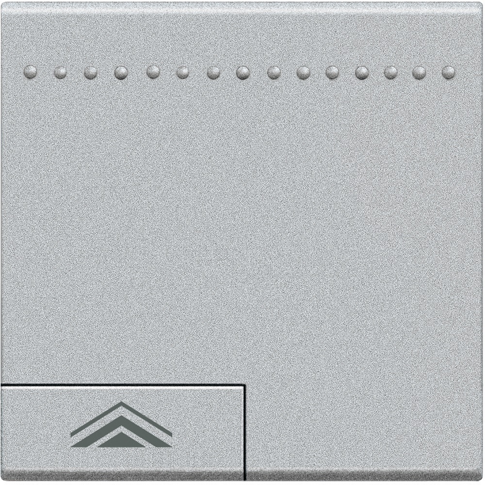 Copritasto Light simbolo dimmer 2 moduli illuminabile bianco per impianti elettrici