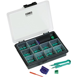 Set configuratori SCS numeri 0-9 connettori estrabili pinzetta cacciavite per impianti elettrici