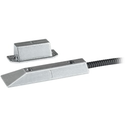 Contatto magnetico basculante resistente per porte basculanti e scorrevoli, installazione a pavimento, compatibile antifurto filare-radio