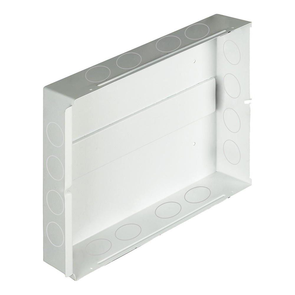 Box multimediale Flatwall da incasso per apparecchi, completare con graffette F496/MF