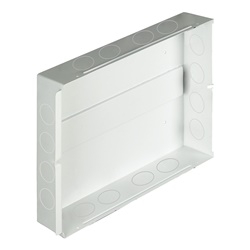 Box multimediale Flatwall da incasso per apparecchi, completare con graffette F496/MF