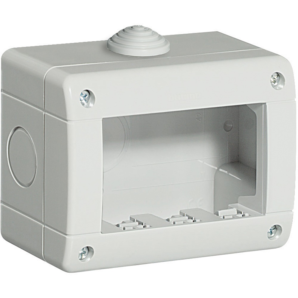 IDROBOX LUNA custodia IP40 3 posti per moduli elettrici civili e industriali