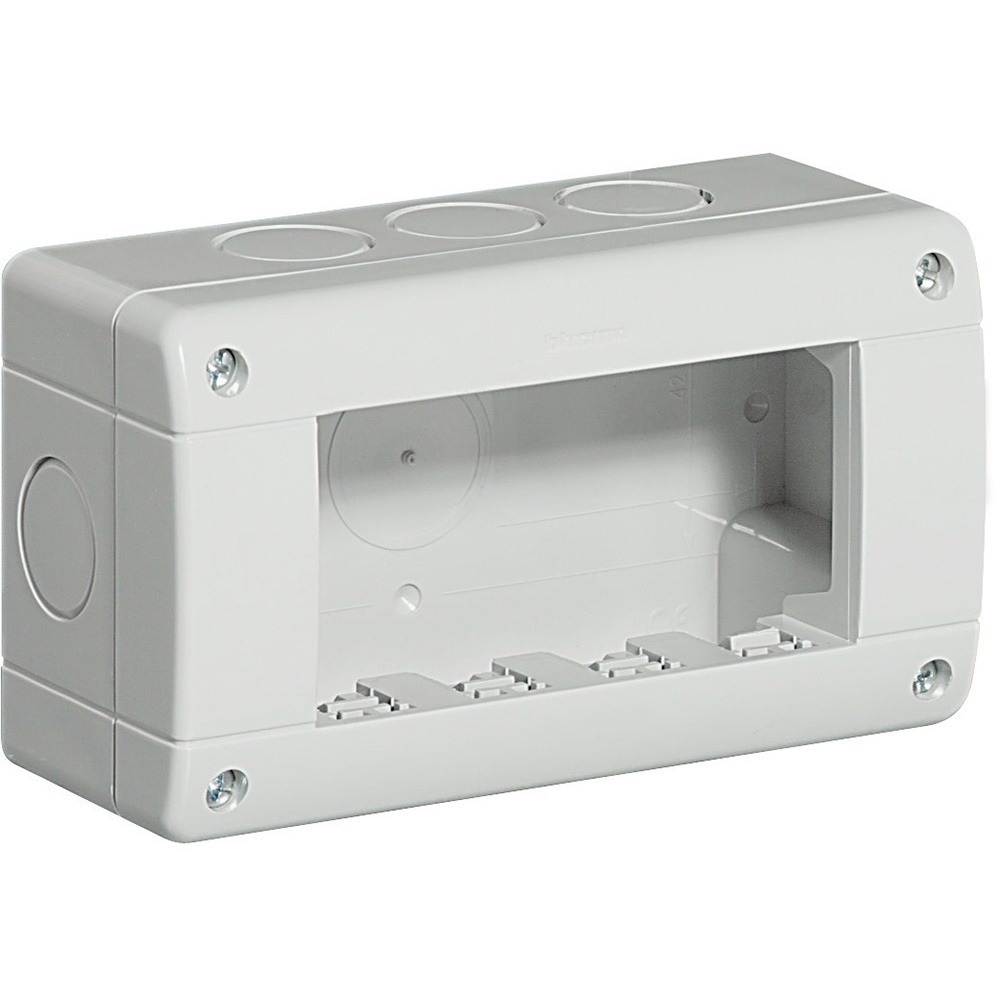 Custodia IDROBOX LUNA IP40 4 posti modulari per installazioni elettriche interne