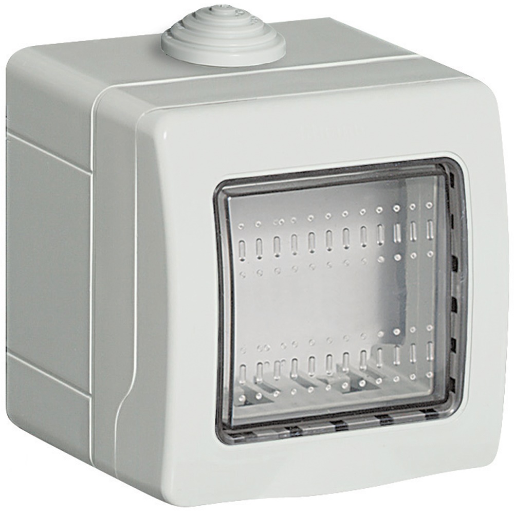 Custodia IP55 protezione 2 moduli per installazioni elettriche