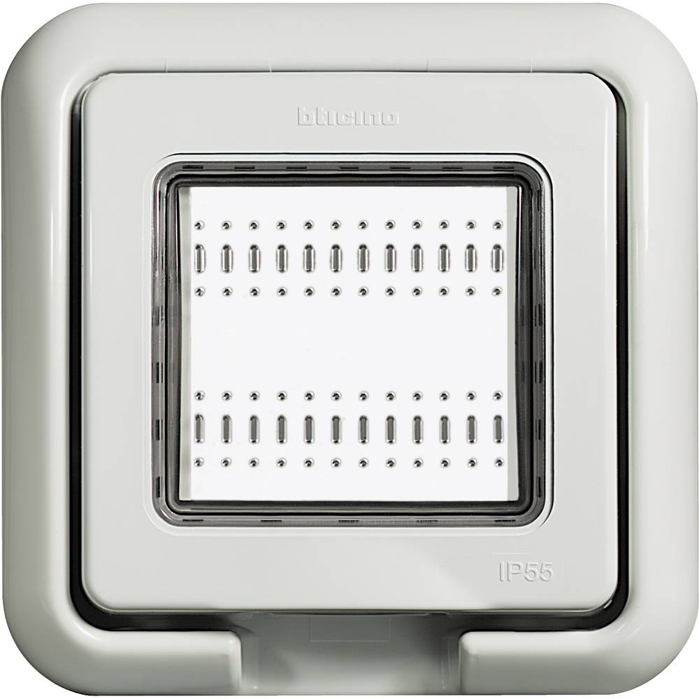 Coperchio IP55 2 moduli per installazione incassata LivingLight Luna