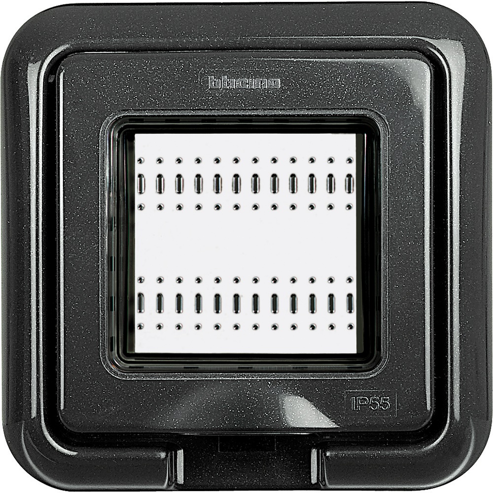 Coperchio IP55 2 moduli per installazione incassata LivingLight Luna